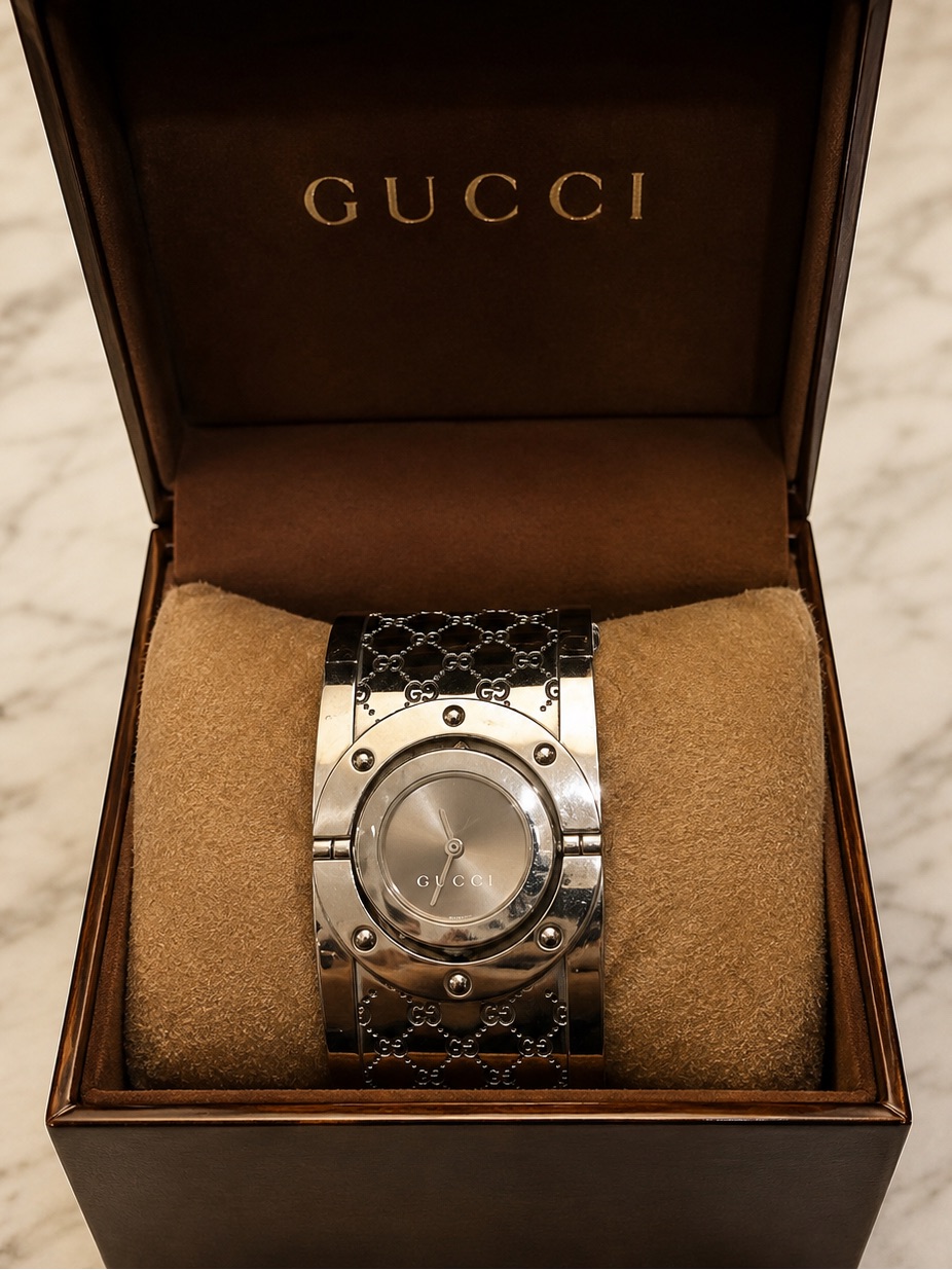 Gucci Womans Stainless Steel Bracelet Watch